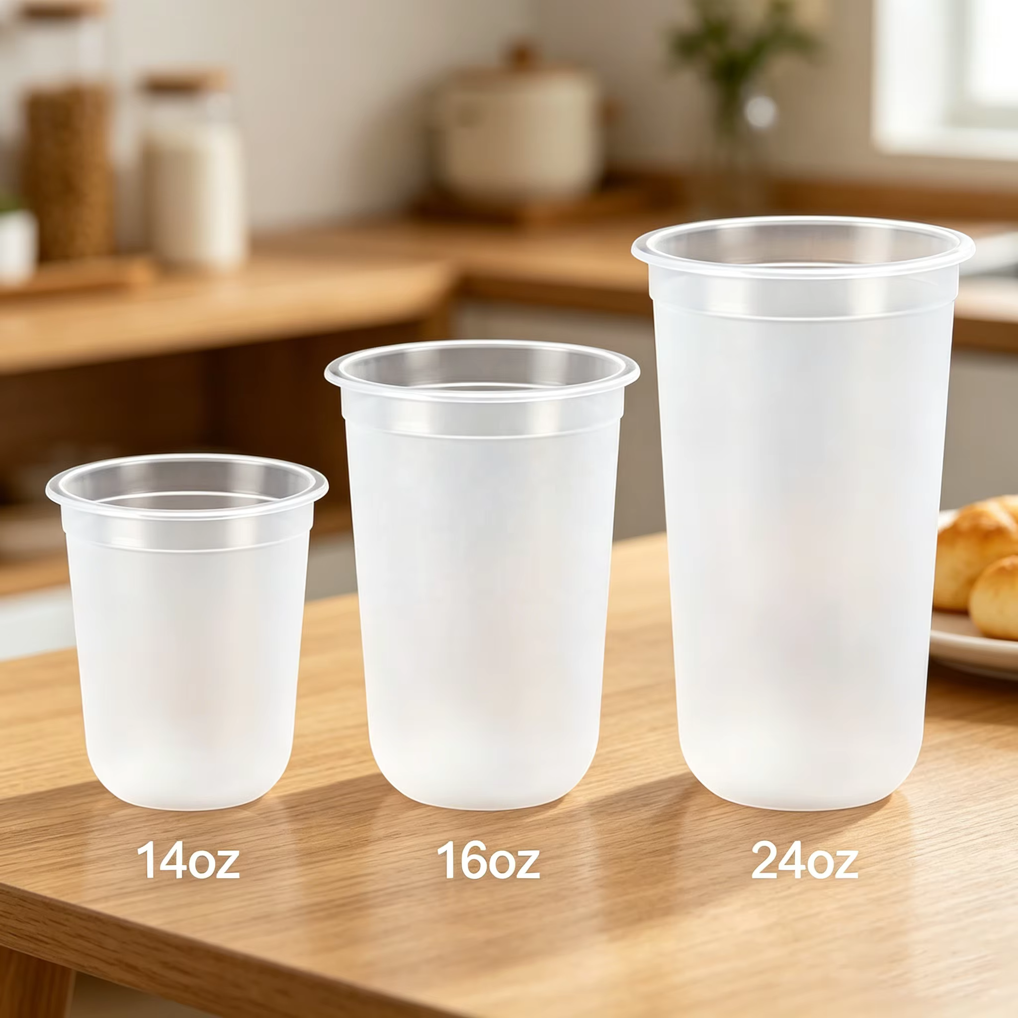 U-Shaped Plastic Cups